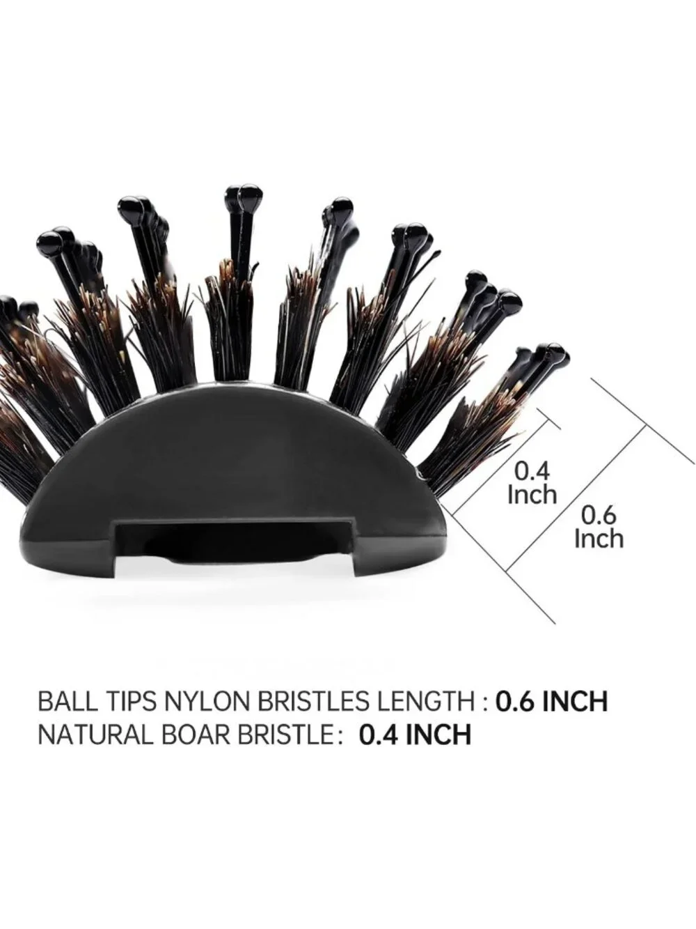 Vented Boar Bristle Hair Brush for All Hair Types - Quick Drying, Curly